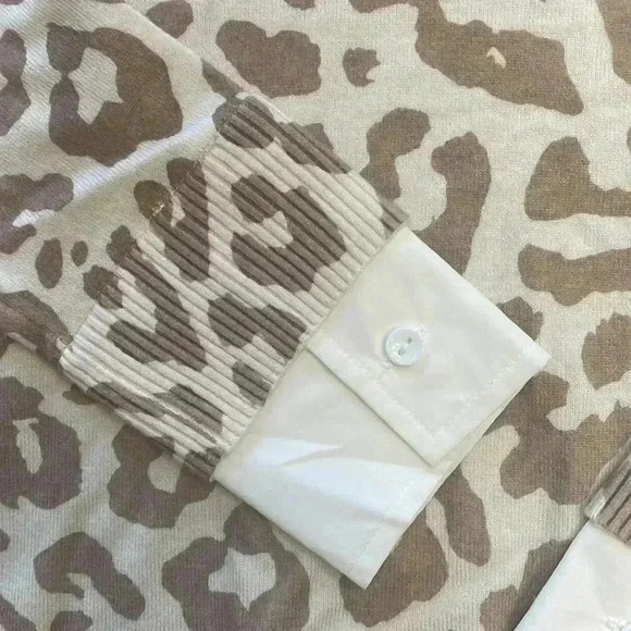 NWT Milano sweater with blouse collar, size Small - Picture 3 of 6